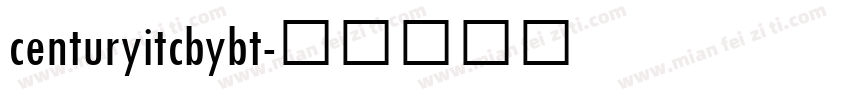 centuryitcbybt字体转换