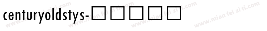 centuryoldstys字体转换