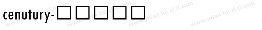 cenutury字体转换
