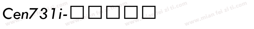 Cen731i字体转换