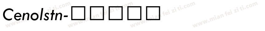 Cenolstn字体转换
