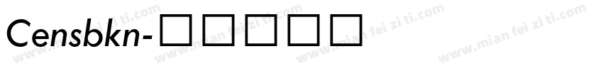 Censbkn字体转换
