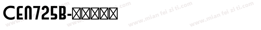 Cen725b字体转换