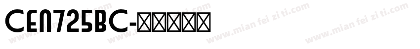 Cen725bc字体转换