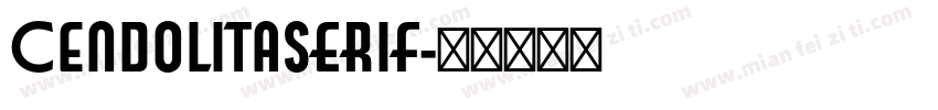 CendolitaSERIF字体转换
