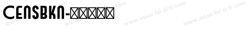Censbkn字体转换