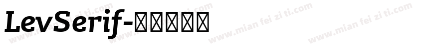LevSerif字体转换