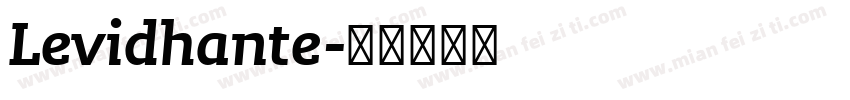 Levidhante字体转换