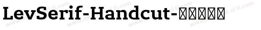 LevSerif-Handcut字体转换