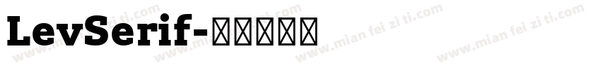 LevSerif字体转换