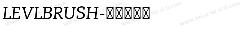 LEVLBRUSH字体转换