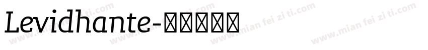 Levidhante字体转换