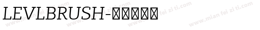 LEVLBRUSH字体转换