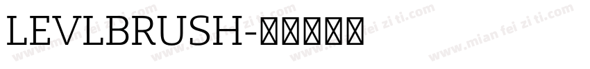 LEVLBRUSH字体转换
