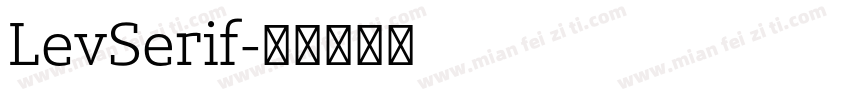 LevSerif字体转换