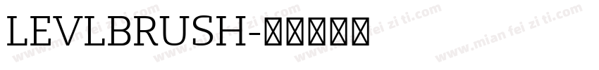 LEVLBRUSH字体转换