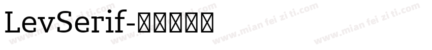 LevSerif字体转换
