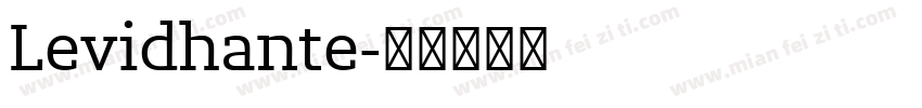 Levidhante字体转换