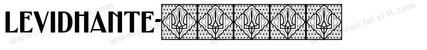 Levidhante字体转换