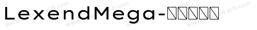 LexendMega字体转换