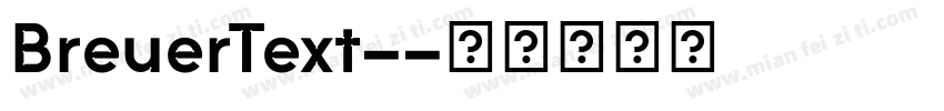 BreuerText-字体转换
