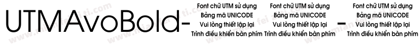 UTMAvoBold-普通字体转换