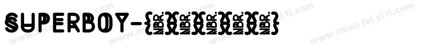 SUPERBOY字体转换
