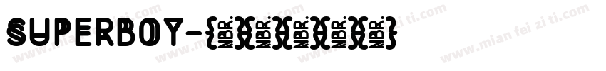 SUPERBOY字体转换