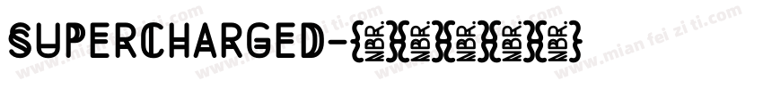 SUPERCHARGED字体转换