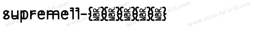 supremell字体转换