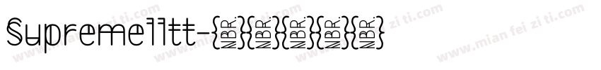 Supremelltt字体转换