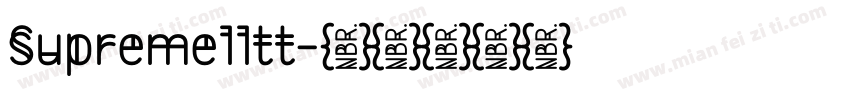 Supremelltt字体转换