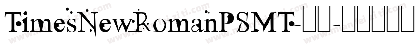 TimesNewRomanPSMT-常规字体转换