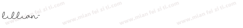 lillian字体转换