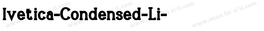 lvetica-Condensed-Li字体转换