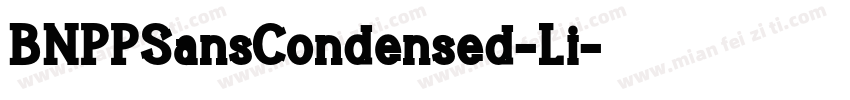 BNPPSansCondensed-Li字体转换