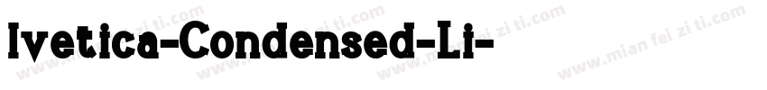 lvetica-Condensed-Li字体转换