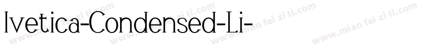 lvetica-Condensed-Li字体转换