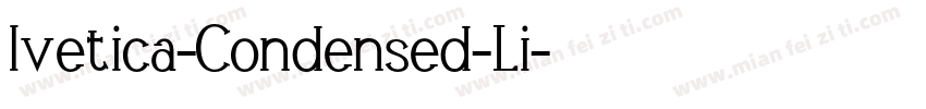 lvetica-Condensed-Li字体转换