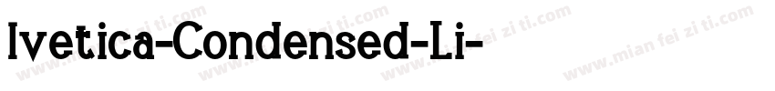 lvetica-Condensed-Li字体转换