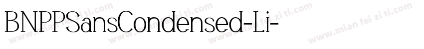 BNPPSansCondensed-Li字体转换
