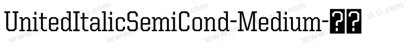 UnitedItalicSemiCond-Medium字体转换