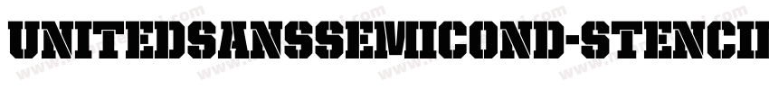 UnitedSansSemiCond-Stencil字体转换
