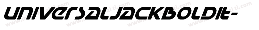 UniversalJackBoldIt字体转换