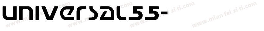 Universal55字体转换