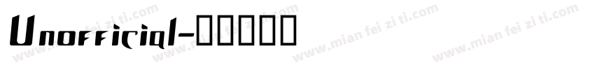 Unofficial字体转换