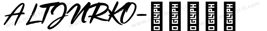 ALTJURKO字体转换