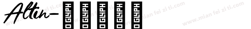 Altin字体转换