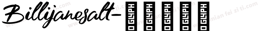 Billijanesalt字体转换