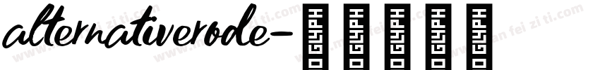 alternativerode字体转换